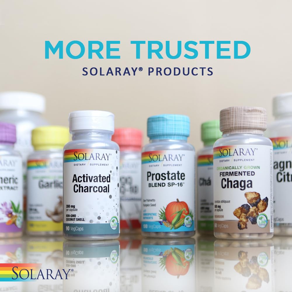 Solaray brand packaging and product history imagery