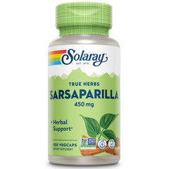 SOLARAY Sarsaparilla Root 450 mg bottle label