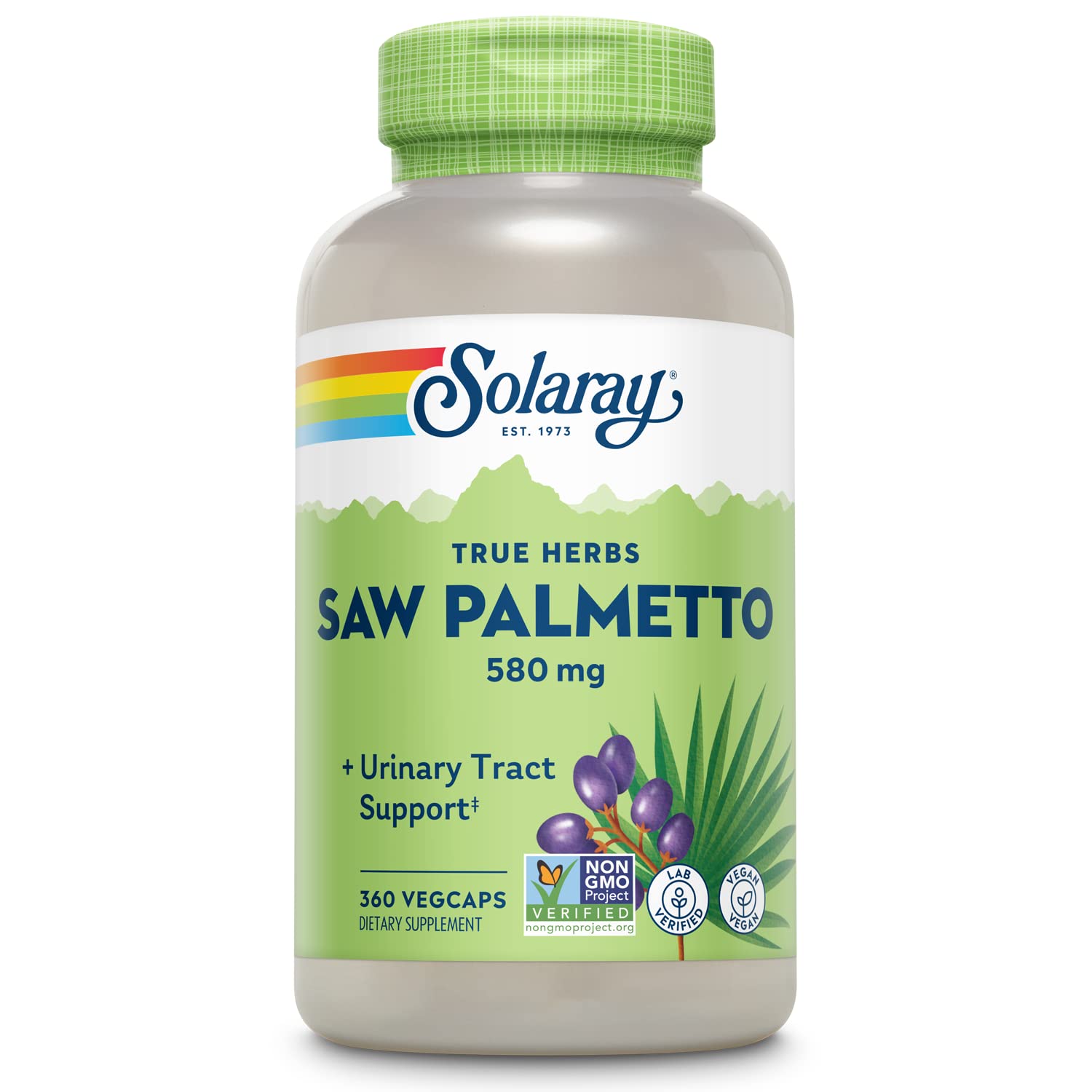 SOLARAY Saw Palmetto 580 mg bottle