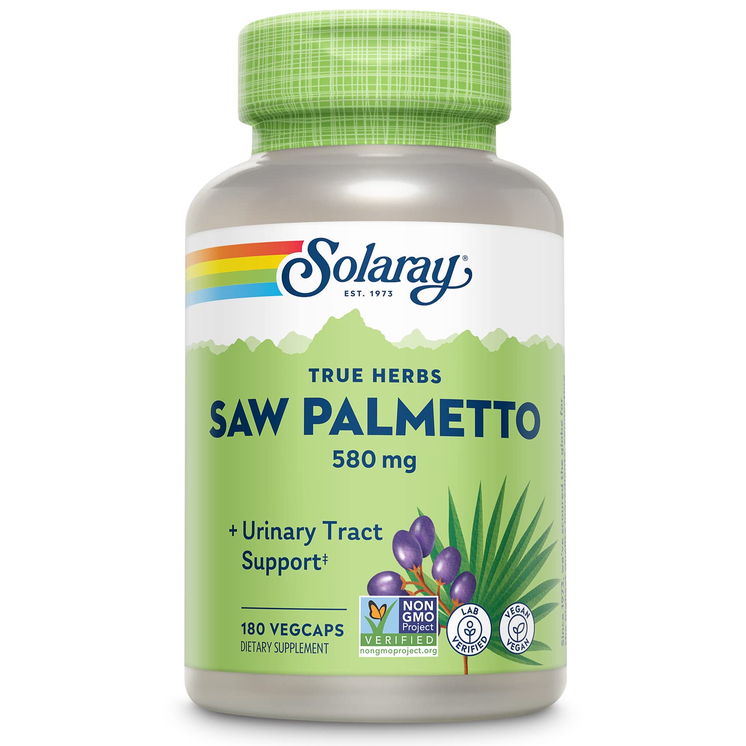 SOLARAY Saw Palmetto Berry 580 mg bottle