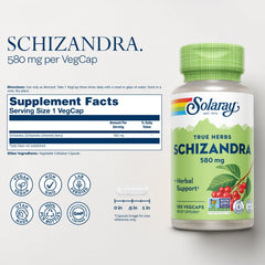 Schisandra berries close-up used in SOLARAY supplement