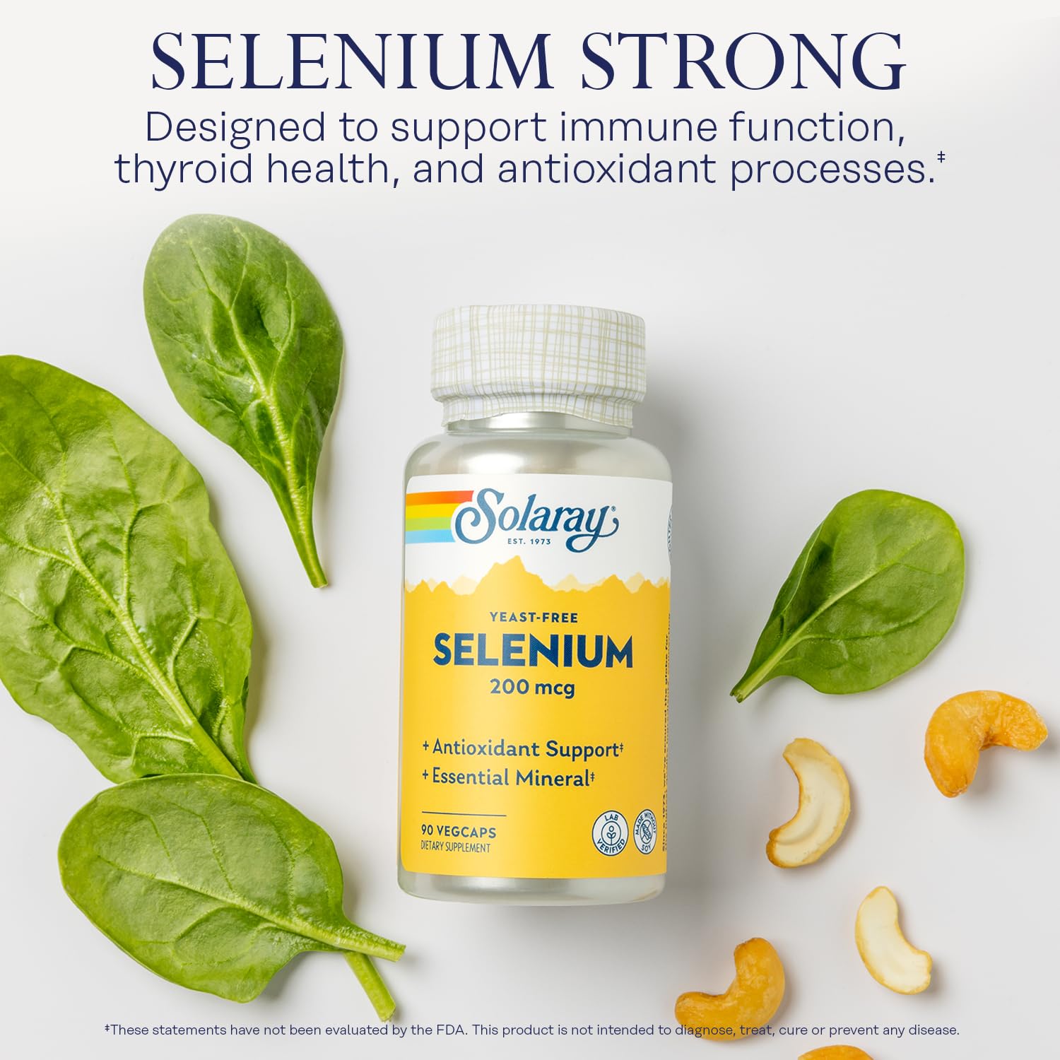 Capsules of Solaray Selenium 200 mcg