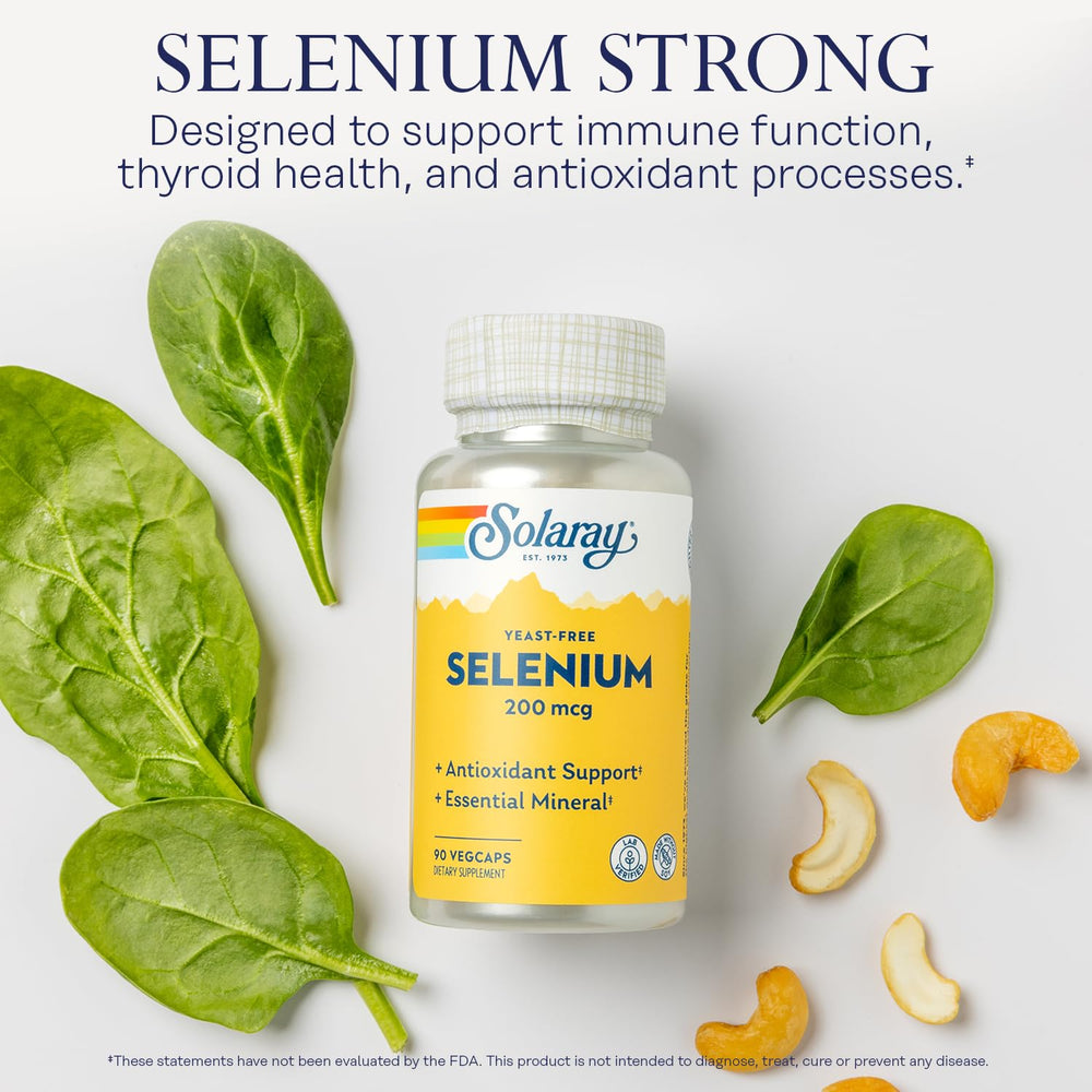 Capsules of Solaray Selenium 200 mcg