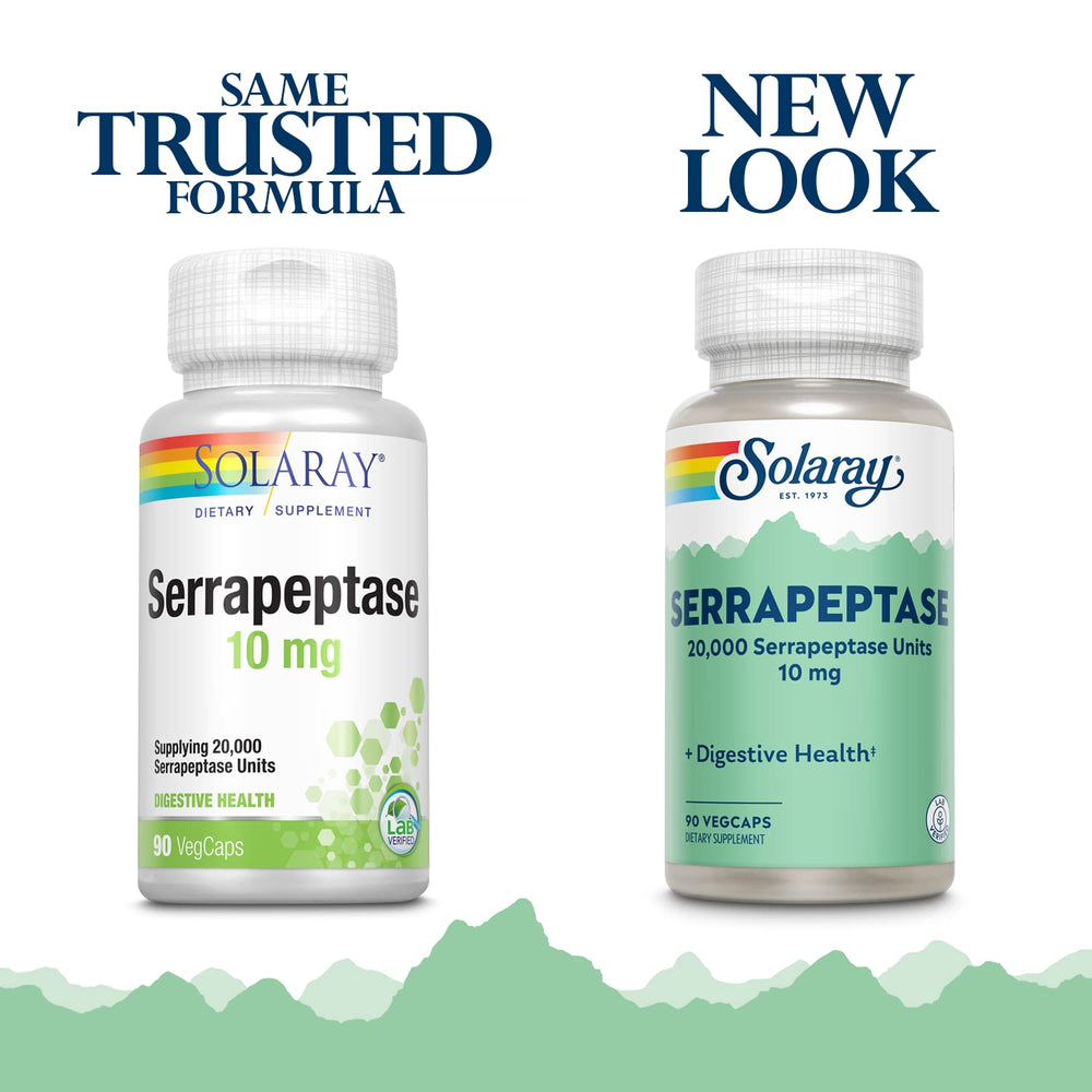 Close-up of Serrapeptase enteric-coated VCapsules