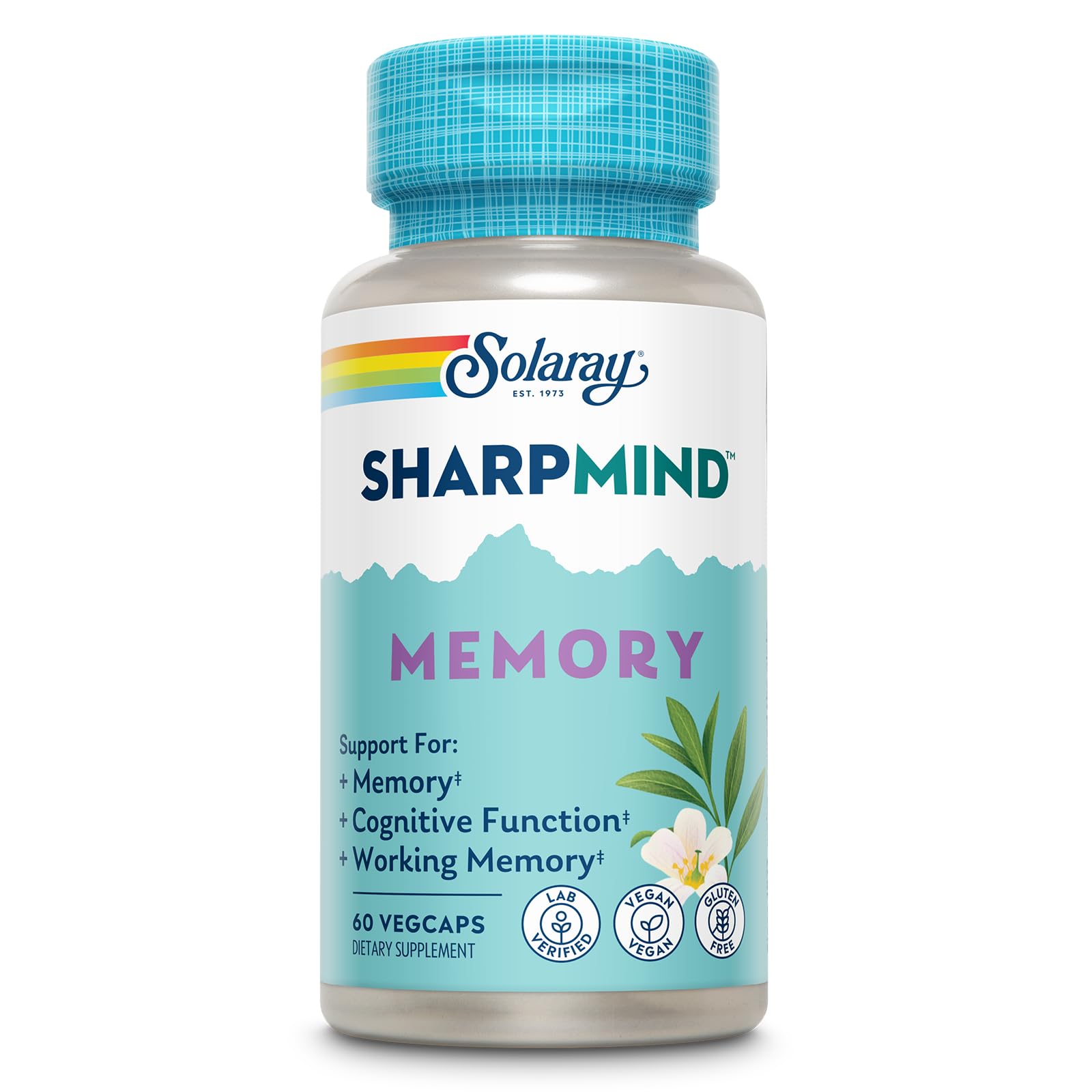 SOLARAY SharpMind Memory Formula bottle and label