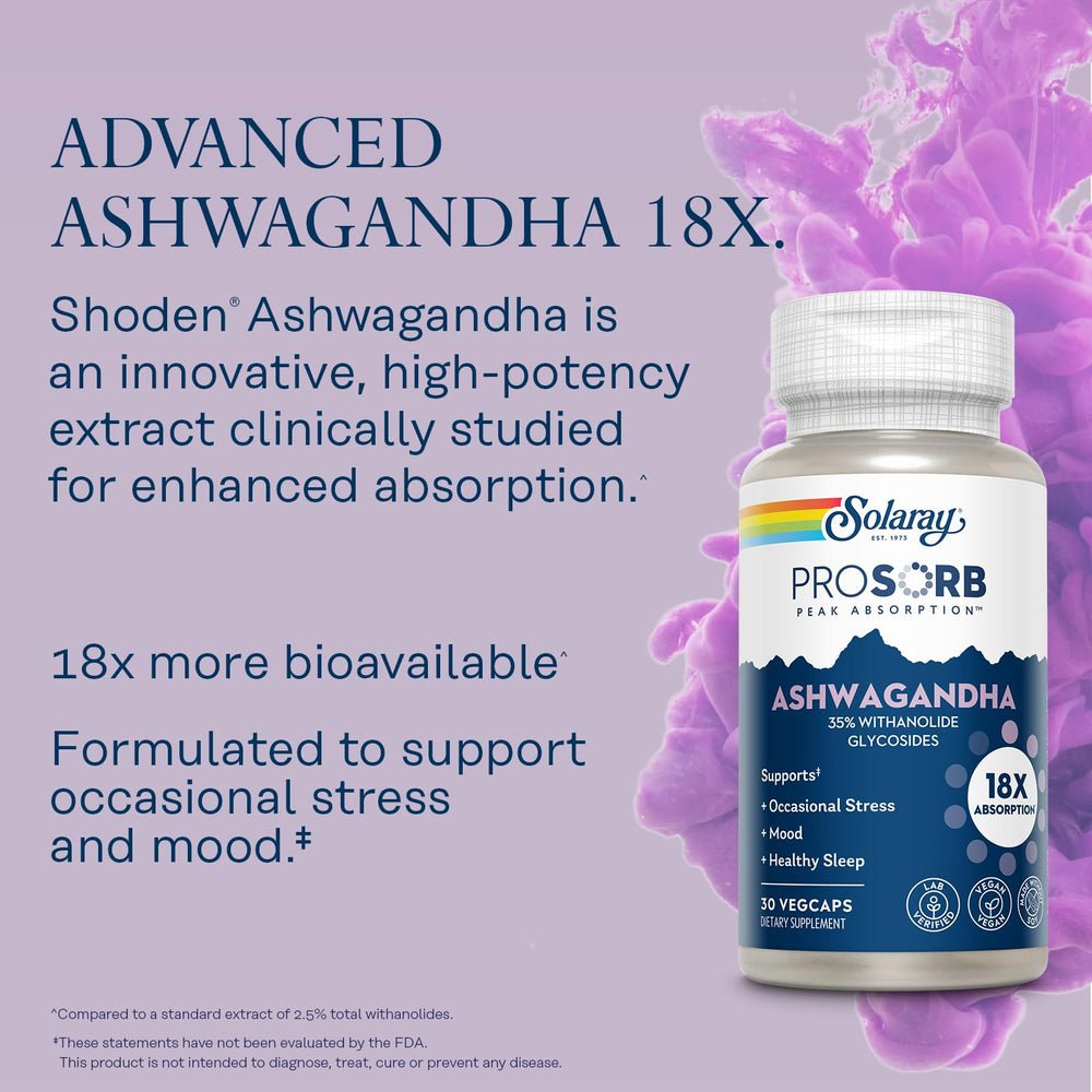 Shoden Ashwagandha with 35% withanolide glycosides 84 mg