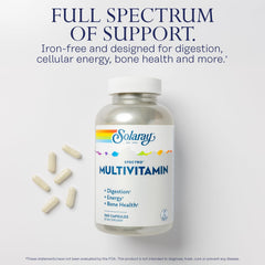 Spectro Multivitamin ingredients panel highlighting vitamins, minerals and enzymes