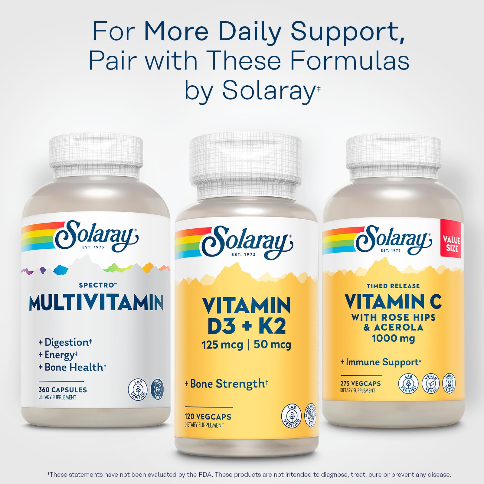 Eco-friendly packaging and solar-powered facility information for Spectro Multivitamin
