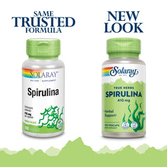 Capsules of SOLARAY Spirulina 410mg