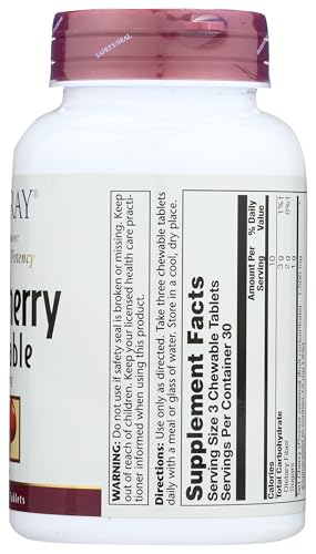 Quality testing seal for SOLARAY Tart Cherry Chewables