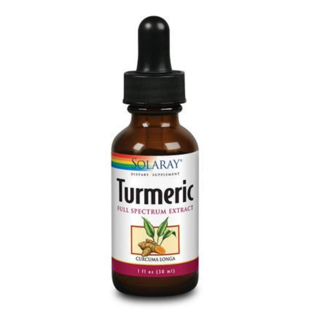 Solaray Turmeric Root Extract Drops - 1oz in Glass Bottle