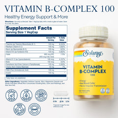 Close-up of SOLARAY Vitamin B Complex capsules