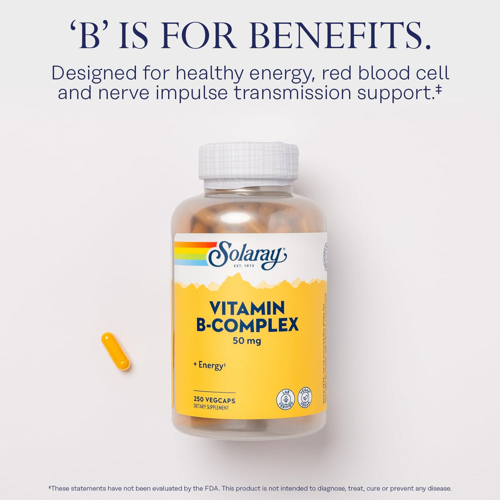 B-Complex 50 mg ingredients label