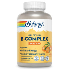 Solaray Vitamin B Complex Orange Chewables bottle label