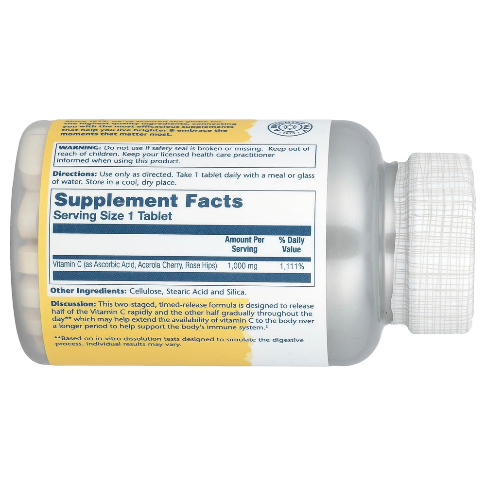 Graphic illustrating two-stage timed-release concept for Vitamin C absorption