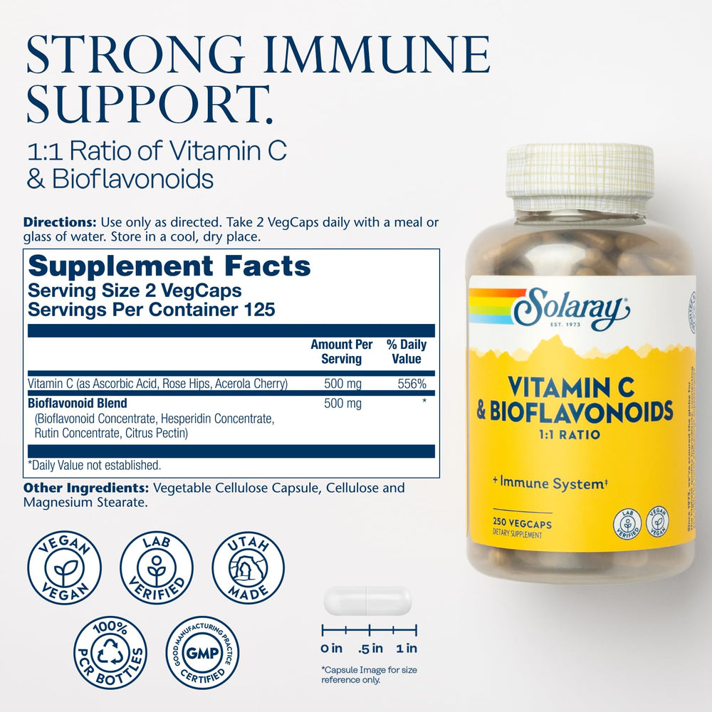 Close-up of Citrus Bioflavonoids ingredients in the formula