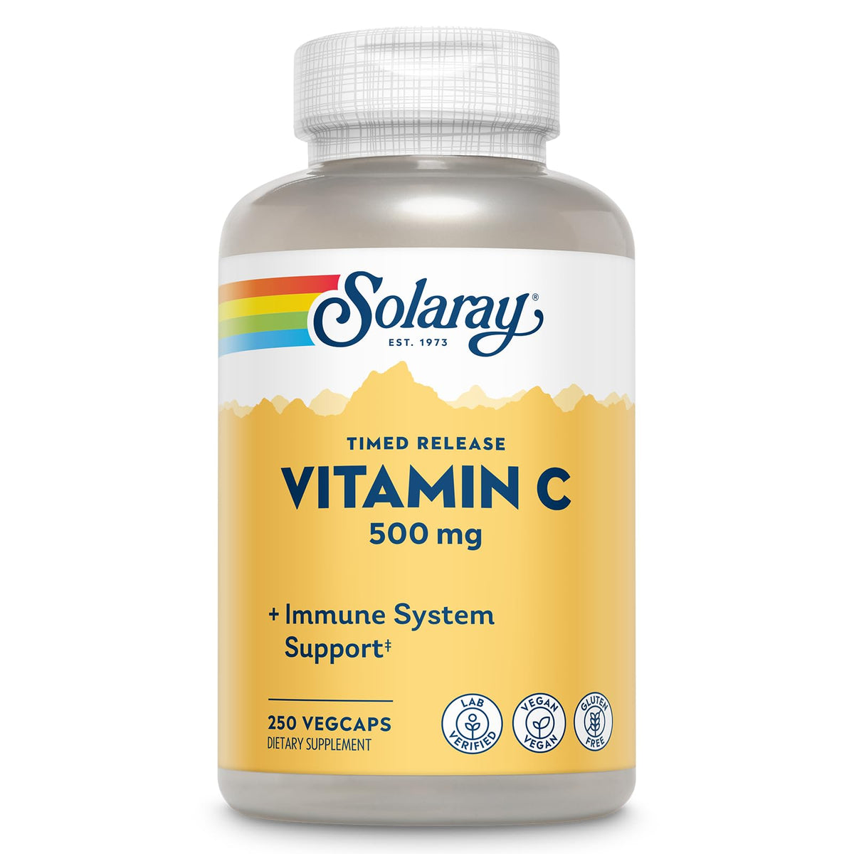 SOLARAY Vitamin C 500mg bottle with label