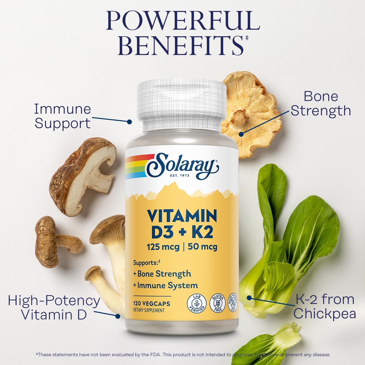 Vitamin D3 K2 immune support benefits image