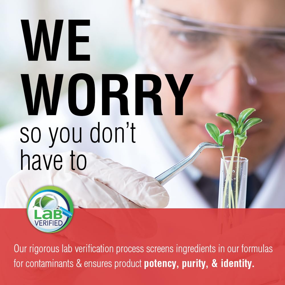 Lab verification or potency seal on bottle