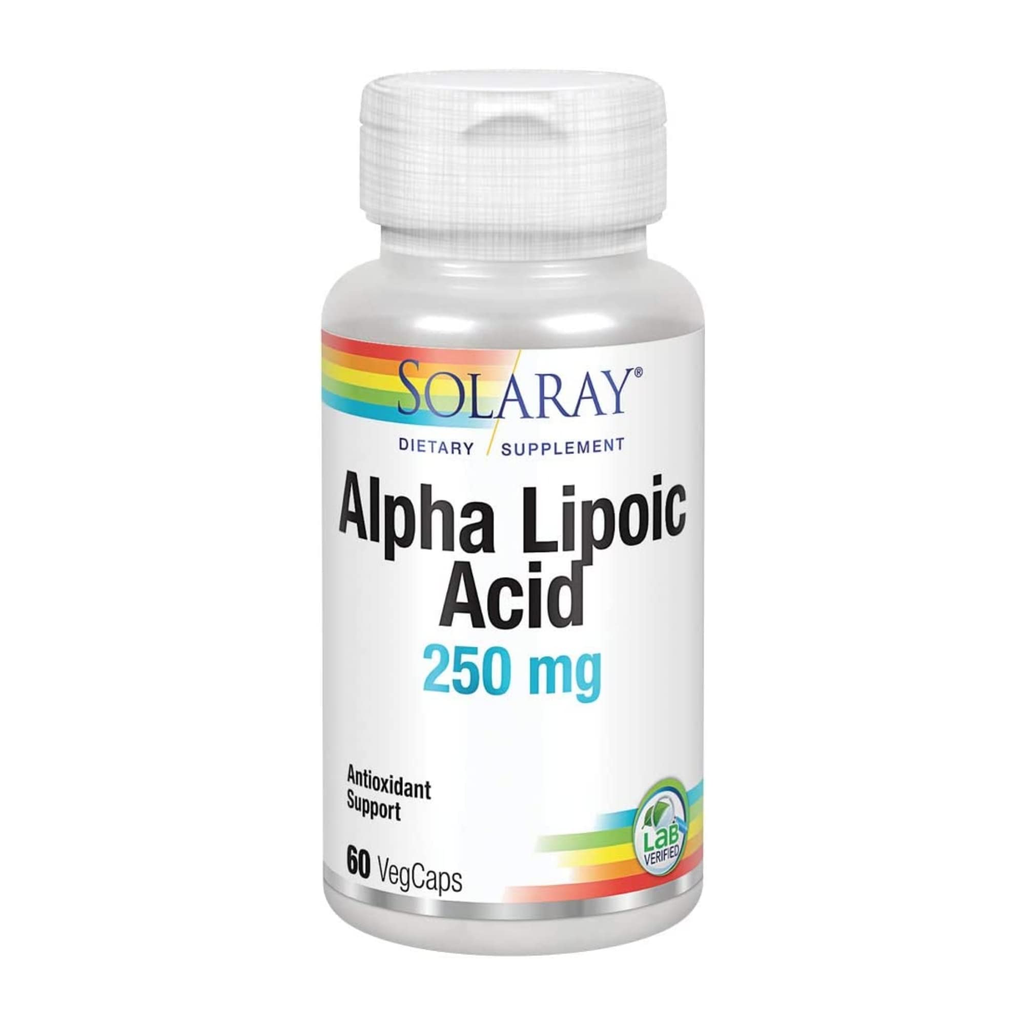 SOLARAY Alpha Lipoic Acid 250 mg bottle with label