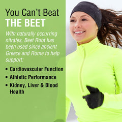 Supplement facts panel for SOLARAY Beet Root 605mg