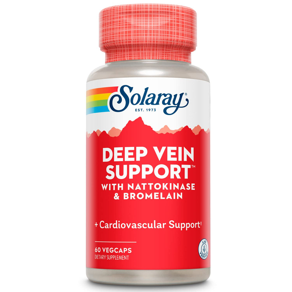 SOLARAY Deep Vein Support capsules in a plastic bottle, 60 count