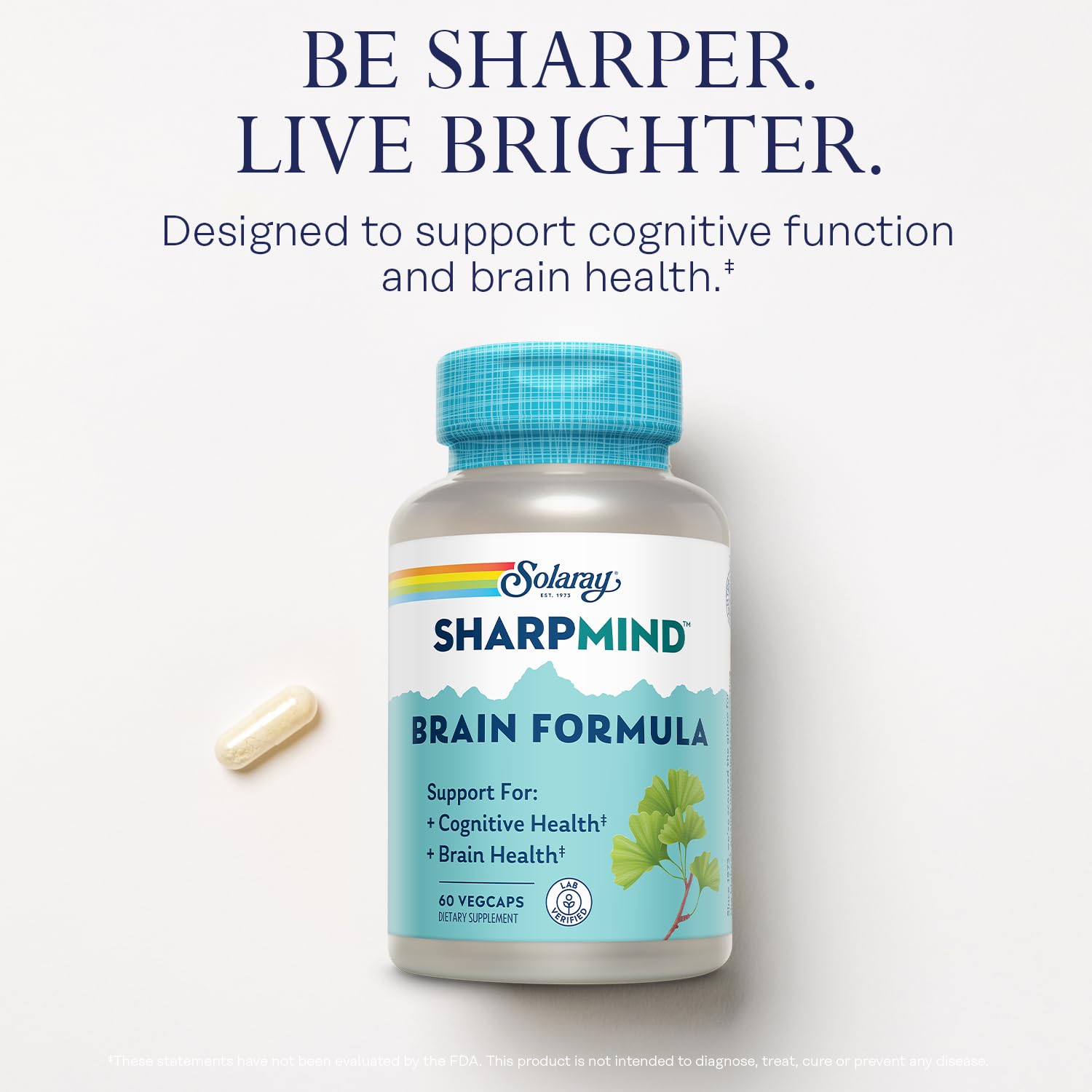 Ginkgo biloba leaves to represent SharpMind brain health ingredients