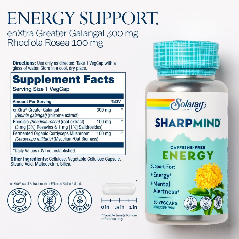 Rhodiola Rosea root ingredient for SharpMind Energy