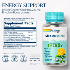 Rhodiola Rosea root ingredient for SharpMind Energy
