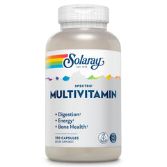 SOLARAY Spectro Multivitamin Iron Free bottle and label