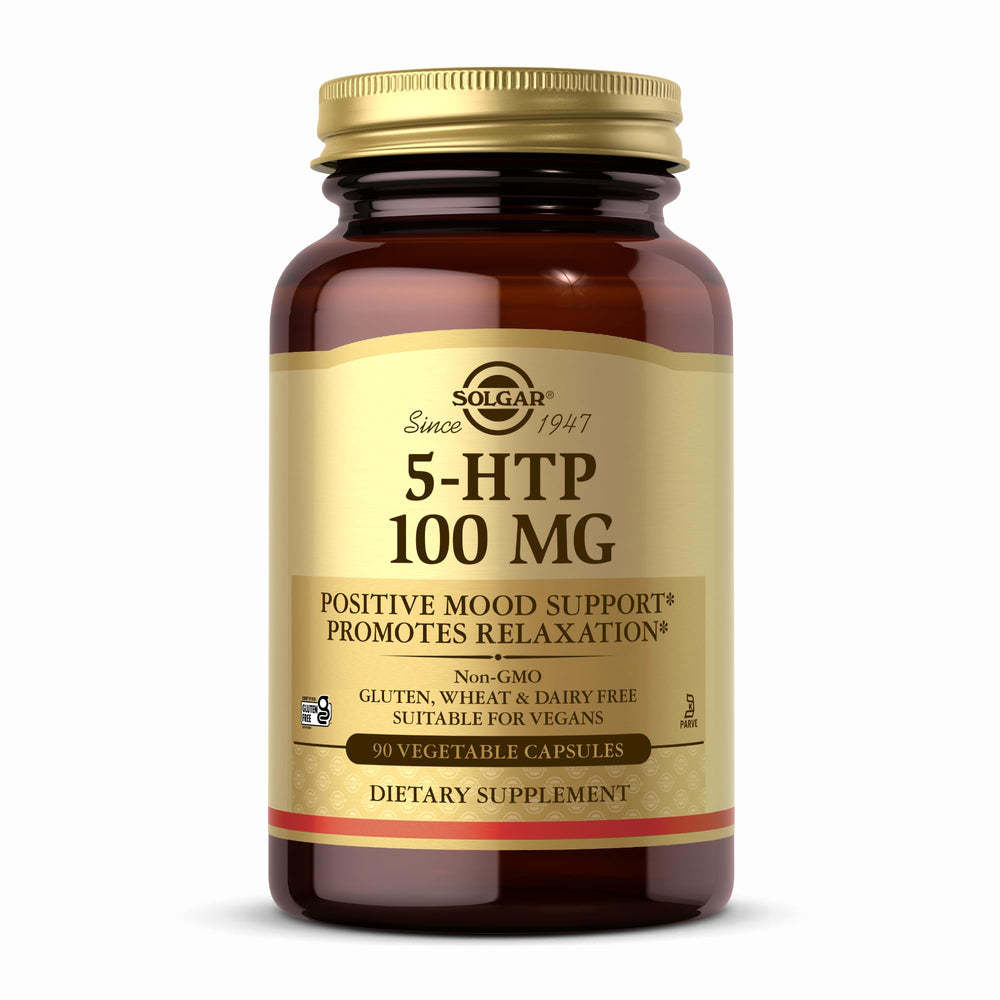 Solgar 5-HTP 100 mg vegetable capsules bottle