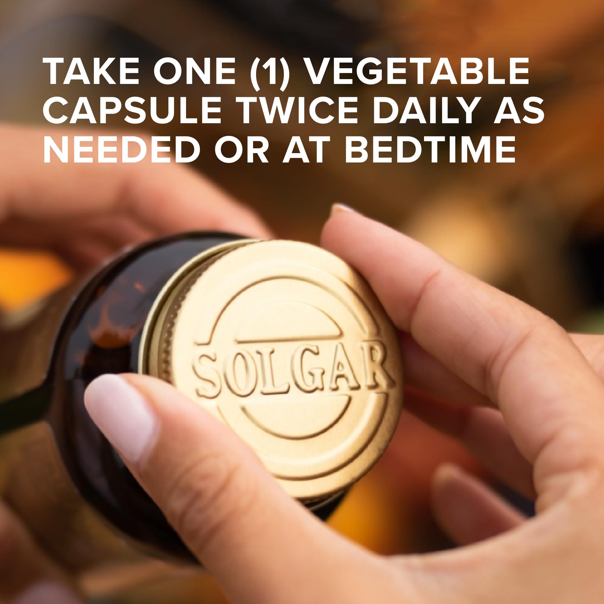 Solgar 5-HTP packaging with gluten-free vegan kosher labels