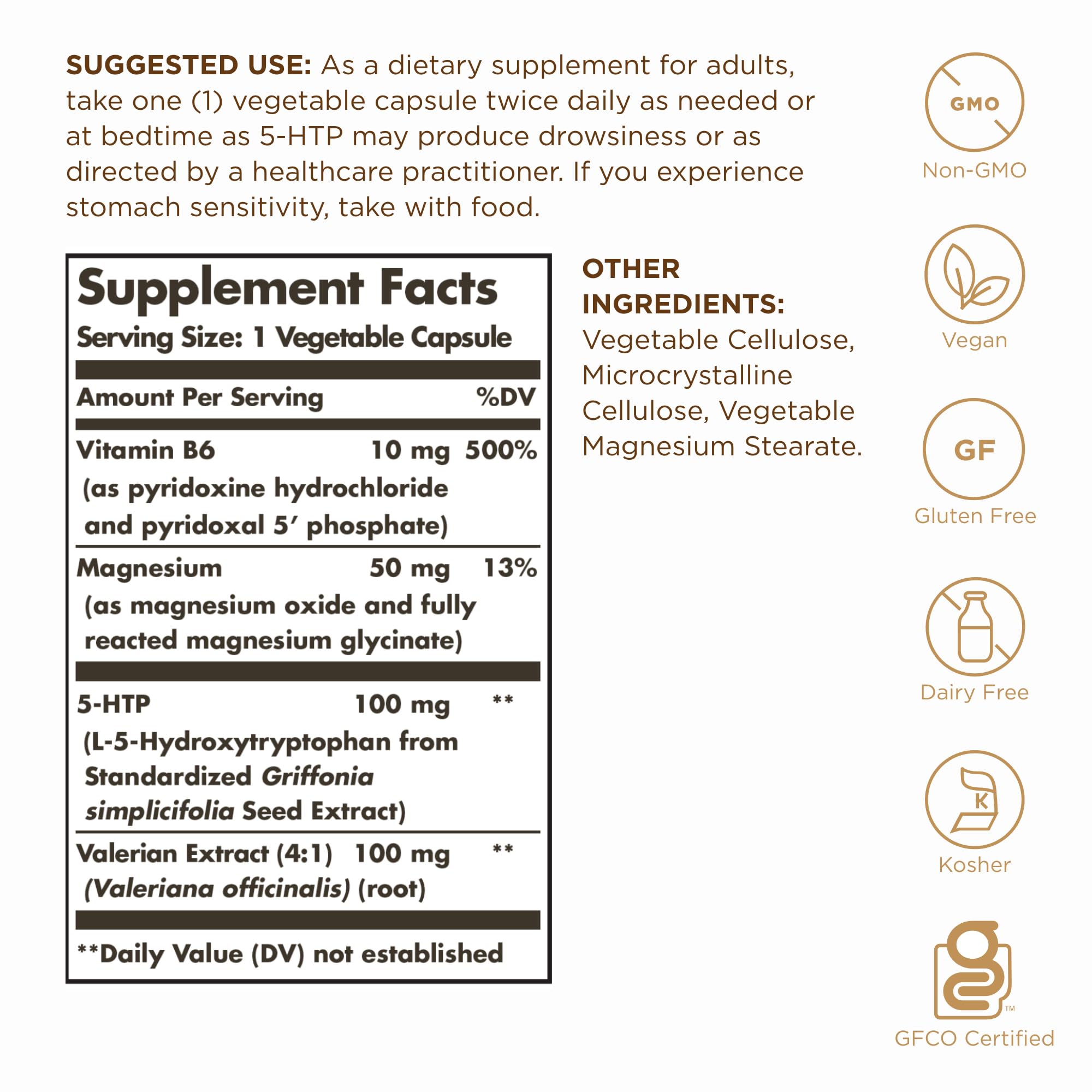 Illustration showing 5-HTP supporting serotonin production