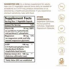 Illustration showing 5-HTP supporting serotonin production