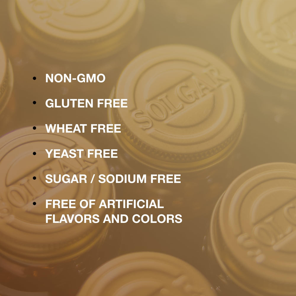 Solgar B-Complex 100 bottle showing 50 servings