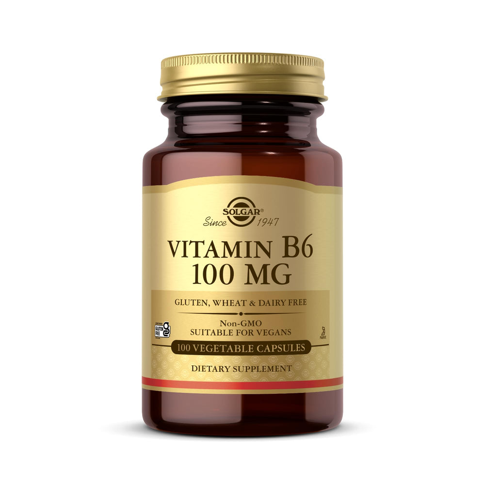 Solgar Vitamin B6 100 mg bottle - 100 vegetable capsules