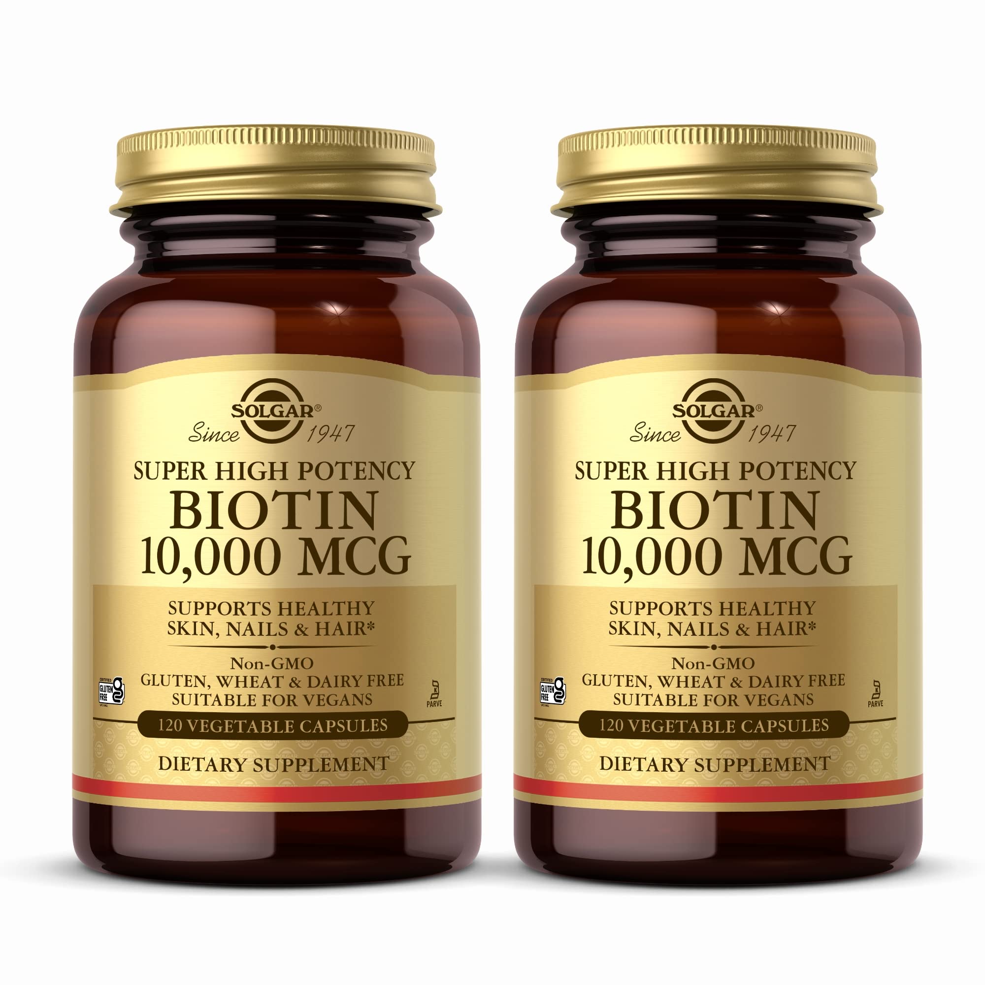 Solgar Biotin 10,000 mcg Pack of 2 – product hero image