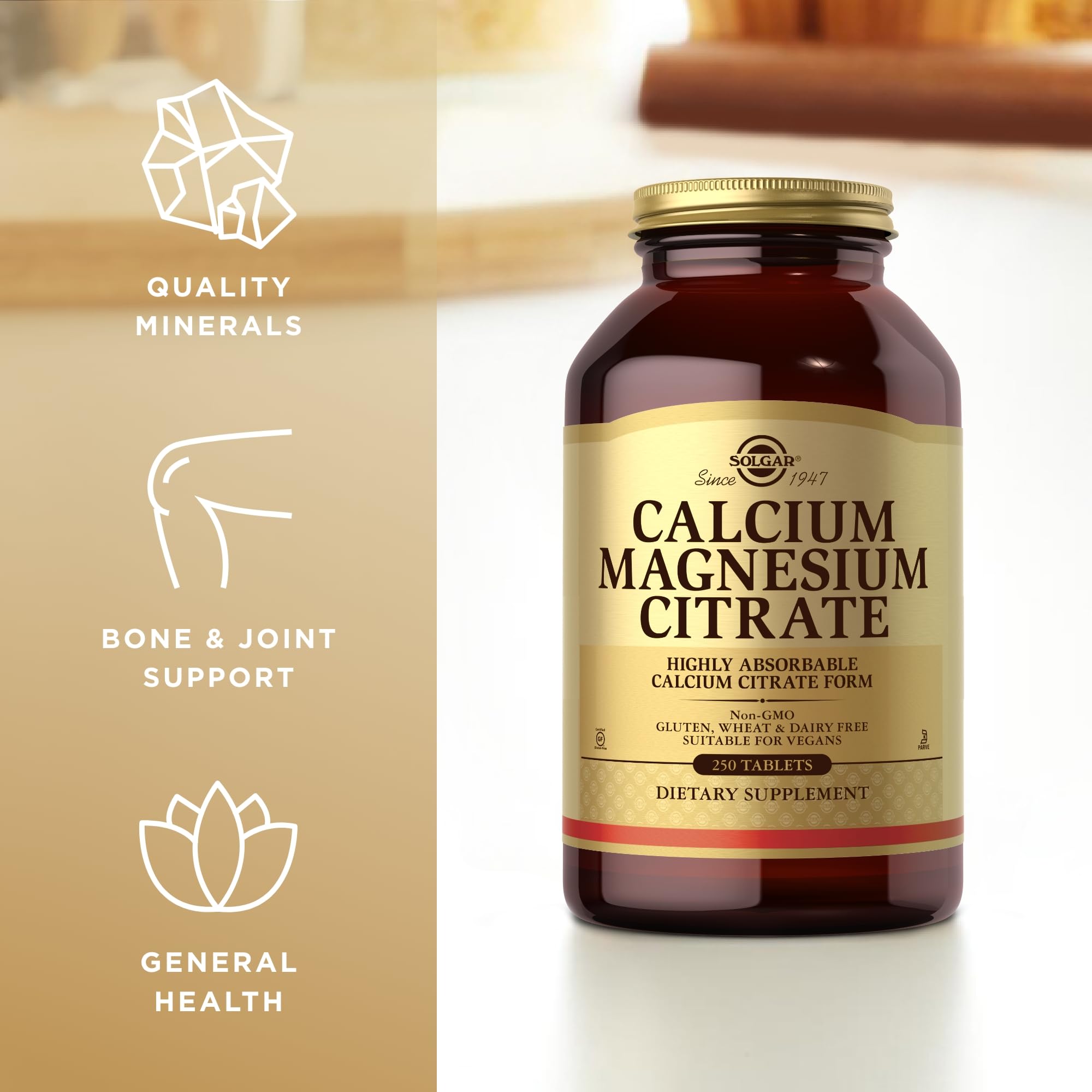 Three Solgar bottles arranged for pack of 3