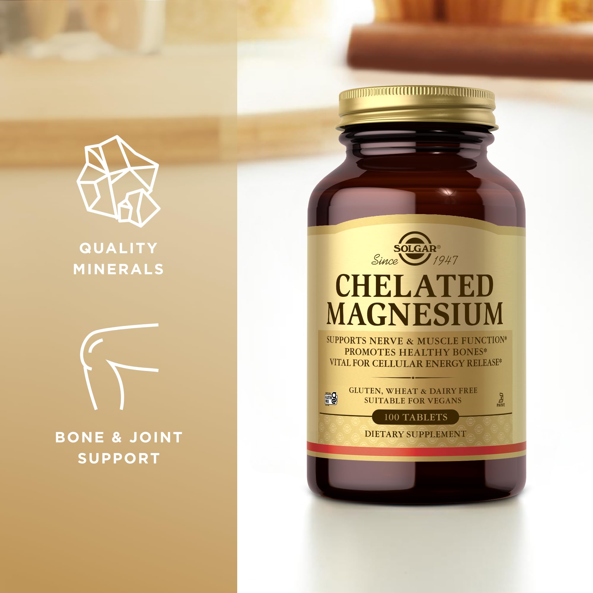 Solgar Chelated Magnesium ingredients and supplement facts