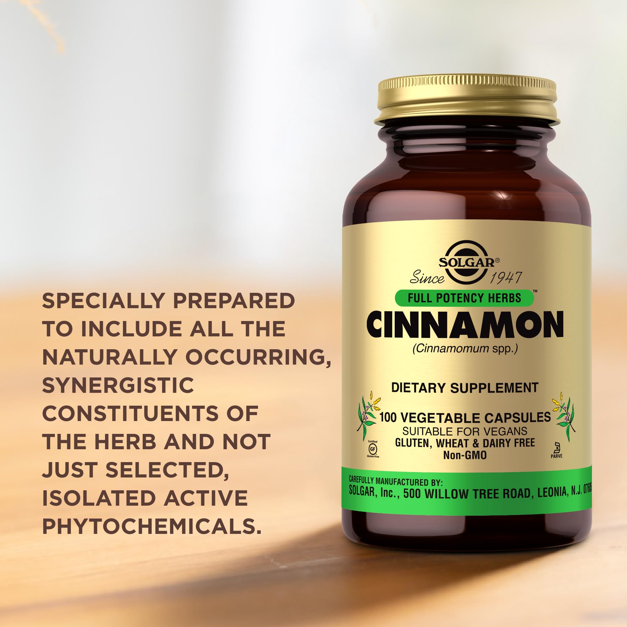 Solgar Cinnamon box and bottle