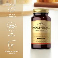 Ingredients and free-from claims for Solgar Cod Liver Oil