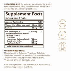 Close-up of Solgar bottle with 30 tablets