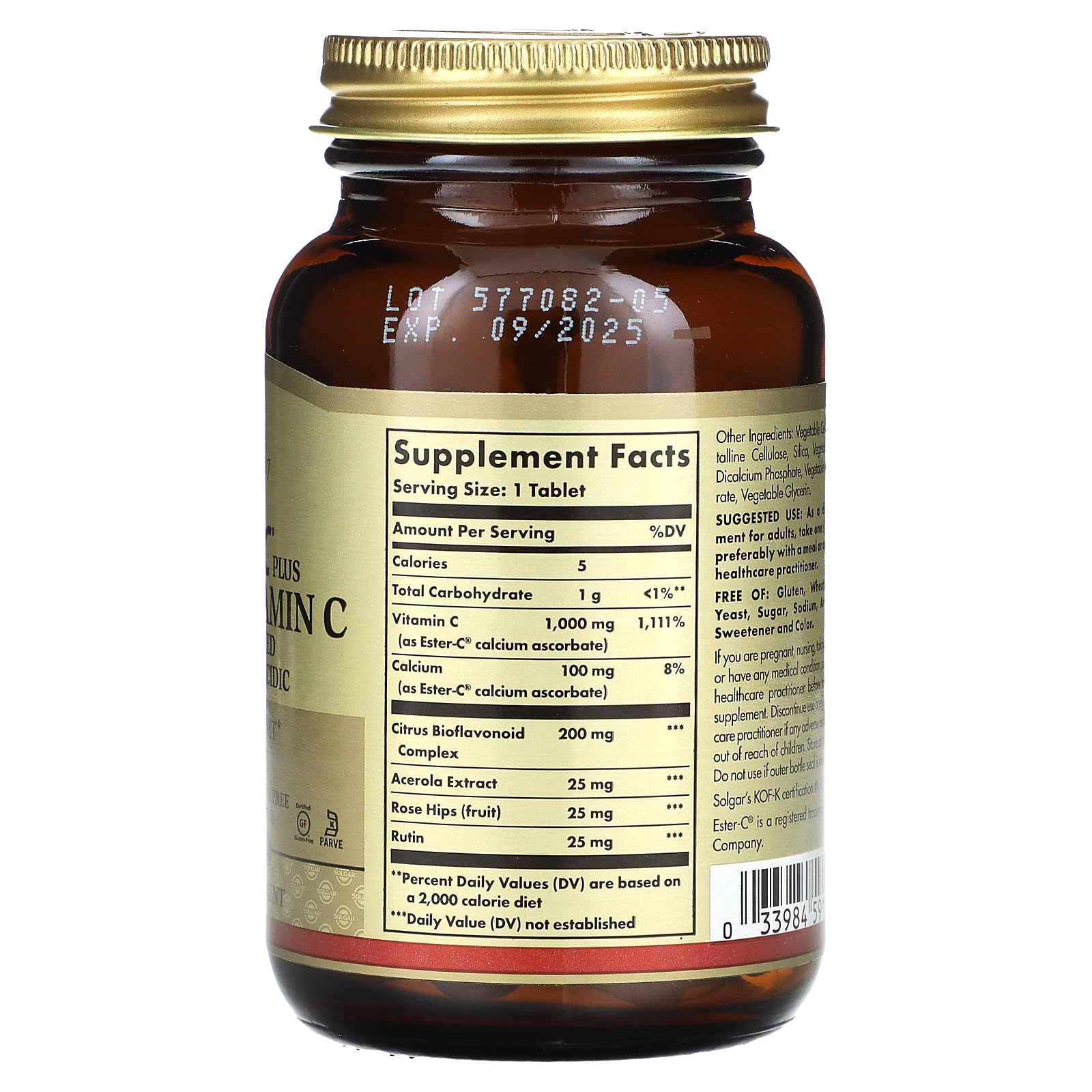 Non-GMO, vegan, kosher, and gluten-free icons on label