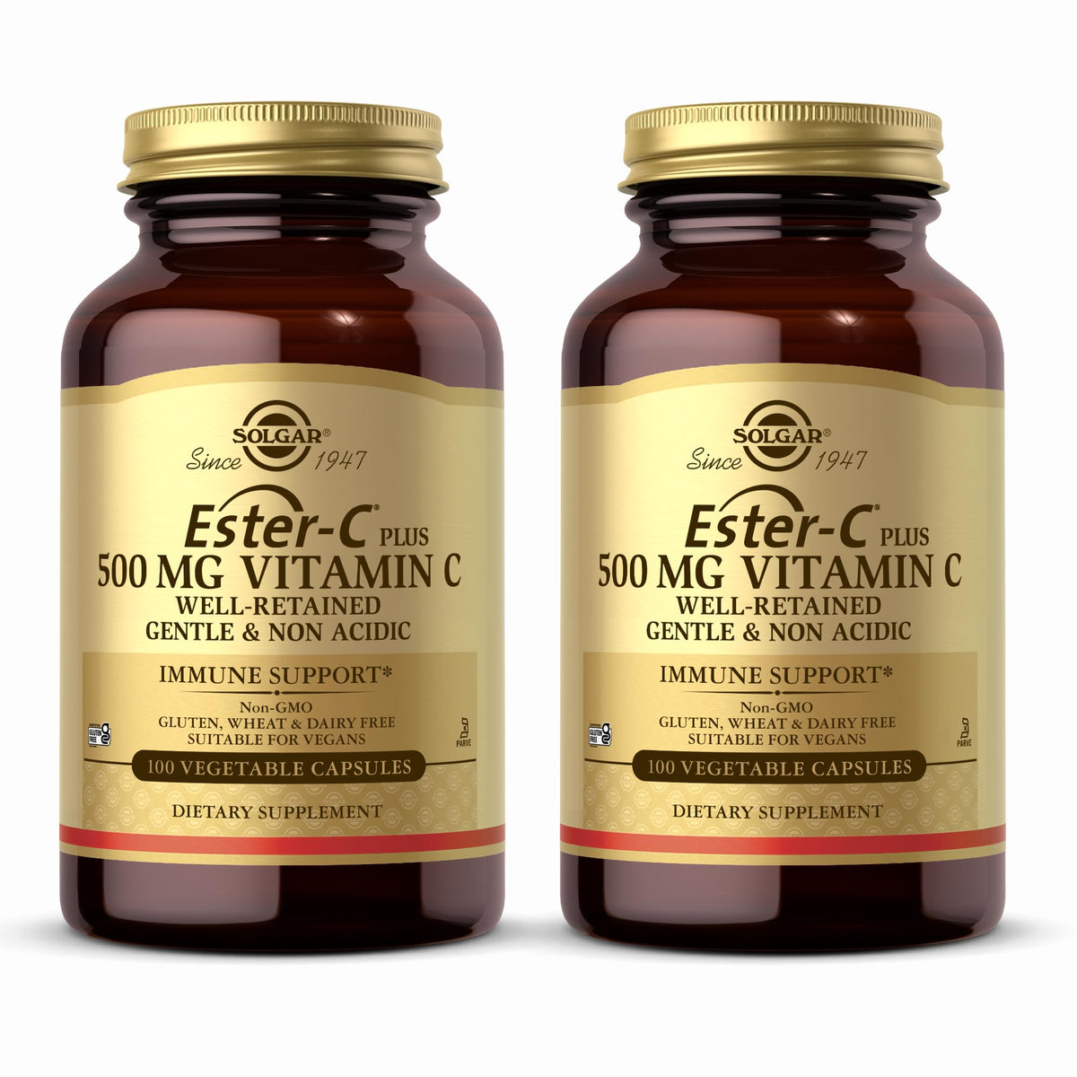 Solgar Ester-C Plus 500 mg Vitamin C – 2-pack packaging