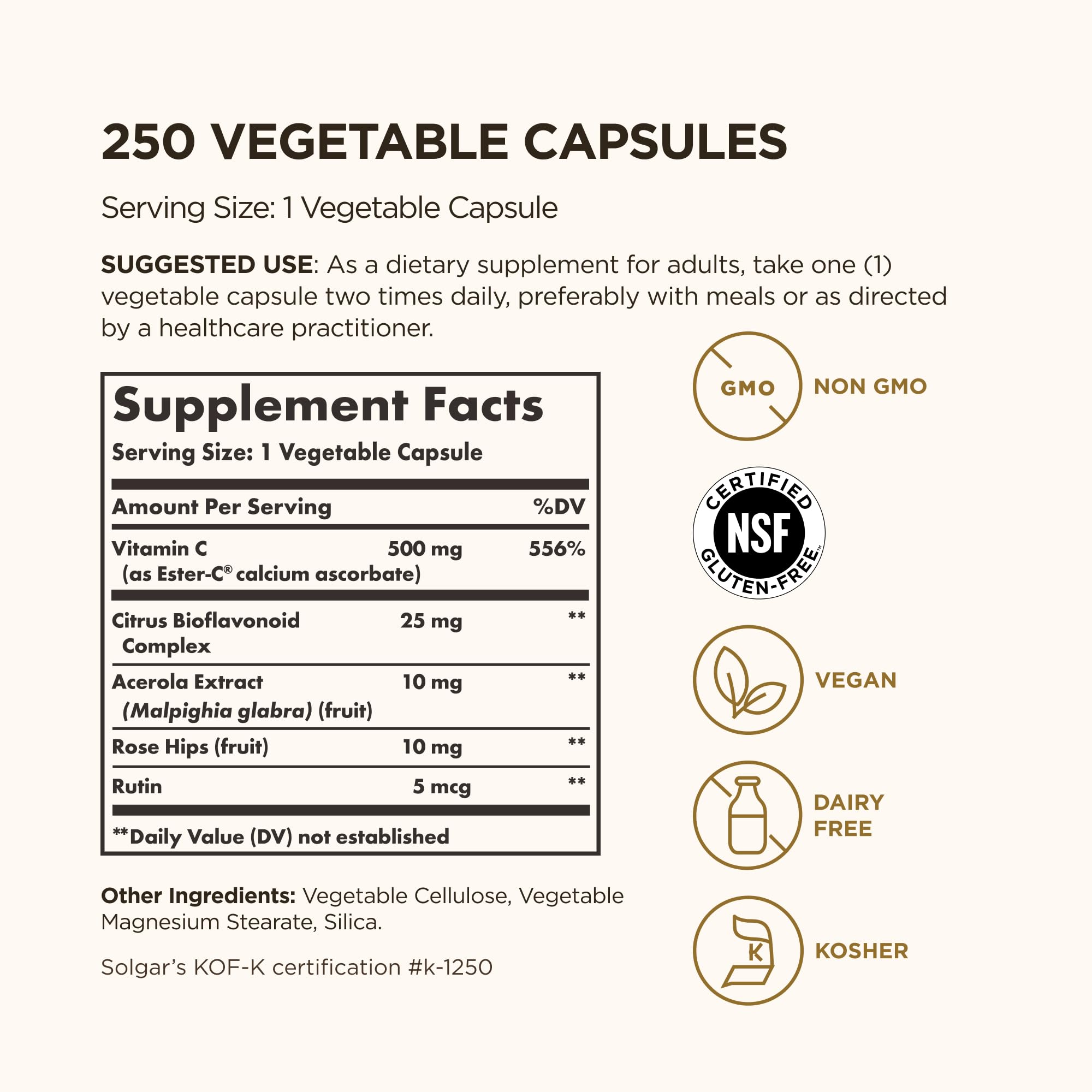Solgar Ester-C Plus packaging and bottle