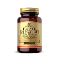 Solgar Folate 666 mcg DFE bottle front view