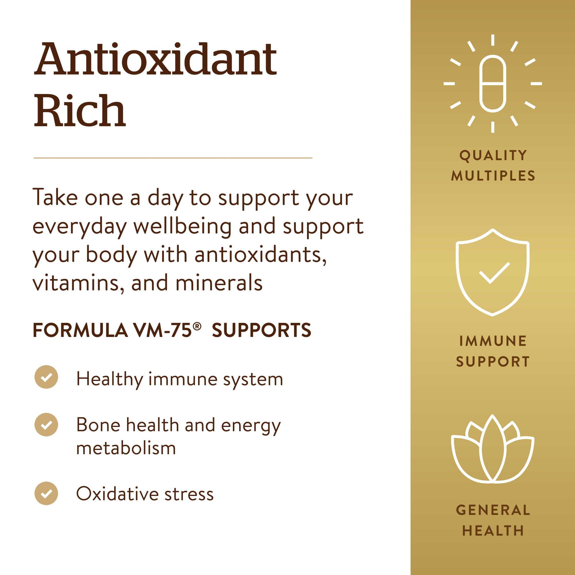 Solgar Formula VM-75 bottle close-up