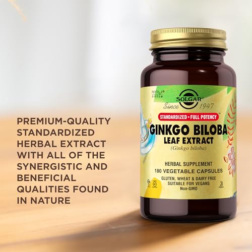 Solgar Ginkgo Biloba supplement facts panel