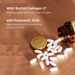 Supplement facts panel for Solgar Glucosamine Hyaluronic Acid Chondroitin MSM