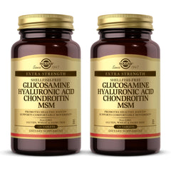 Solgar Glucosamine Hyaluronic Acid Chondroitin MSM bottle front view